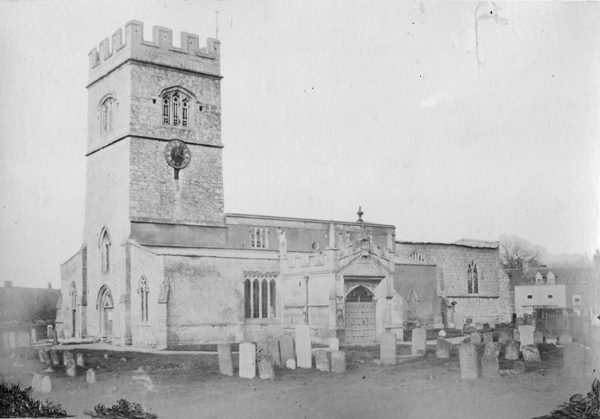 Early photograph of the church from the south